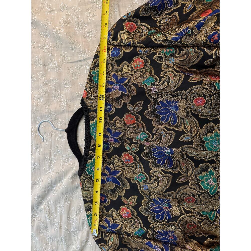 Talbots Kathryn Conover Metallic Gold Brocade Floral Evening Jacket Blazer 14 - Picture 7 of 7